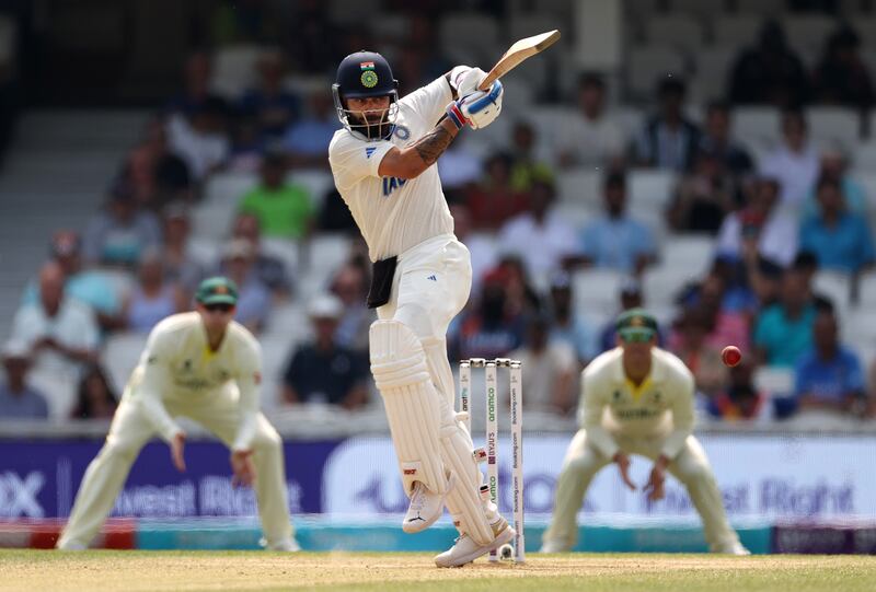 Virat Kohli top-scored for India with 49. Getty