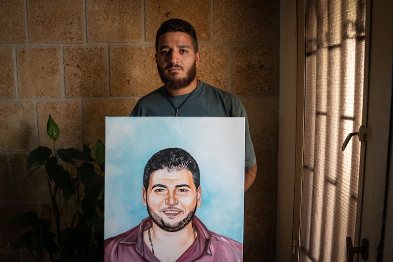William Noun's brother, Joseph, was one of 10 firefighters who died as they tried to put out a fire at Beirut port that eventually detonated hundreds of tonnes of ammonium nitrate. Matt Kynaston / The National