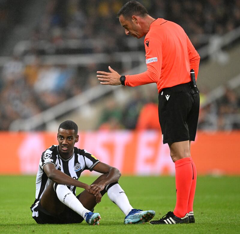 Recalled in place of Callum Wilson and set up early chance for Gordon but Swedish attacker forced off pitch injured less than 15 minutes into game. Big loss for Newcastle. Getty