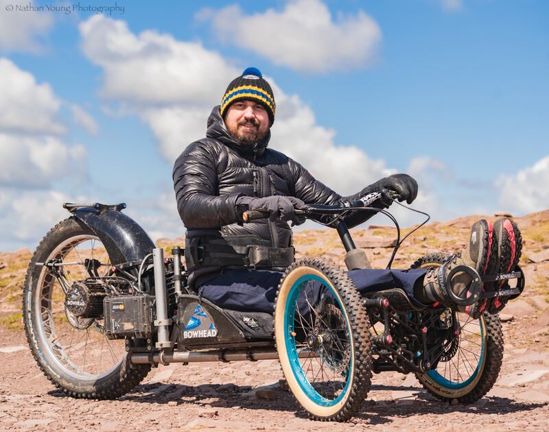 Martin Hibbert, who is planning to climb Kilimanjaro in a specially adapted wheelchair. Photo: Martin's Mountain