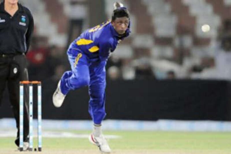 The Sri Lankan cricketer Ajantha Mendis, touted as "the future of spin bowling".