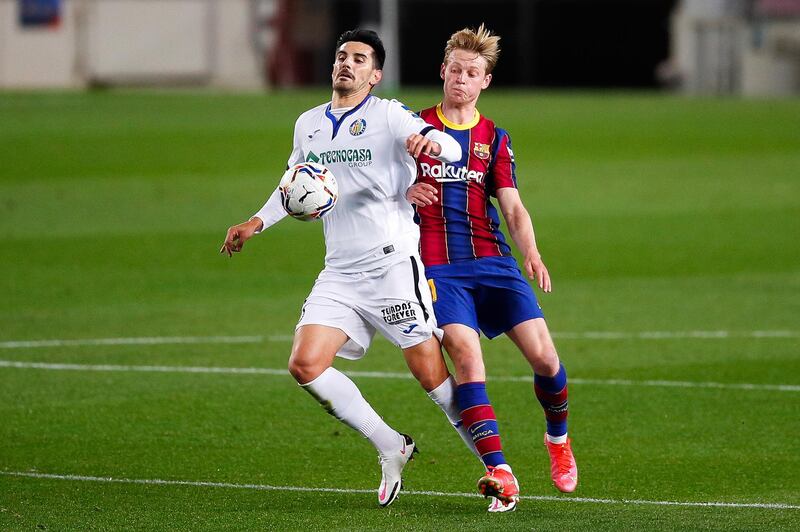 Frenkie De Jong 6 - The Dutchman made good forward runs but should have gone for goal when on the end of a Lenglet ball over the top. Moved to centre-back in the second half and didn’t look out of place. Getty