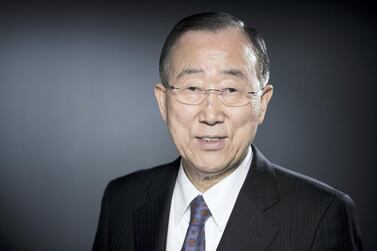 Ban Ki-Moon spoke about the new Abraham Accord. AFP