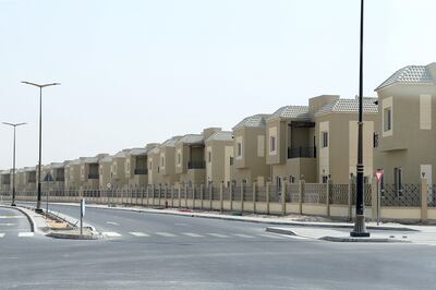 DUBAI , UNITED ARAB EMIRATES , AUG 14 – 2017 :- View of the villas at the Living Legends residential area in Dubai. ( Pawan Singh / The National ) Story by Nick Webster 