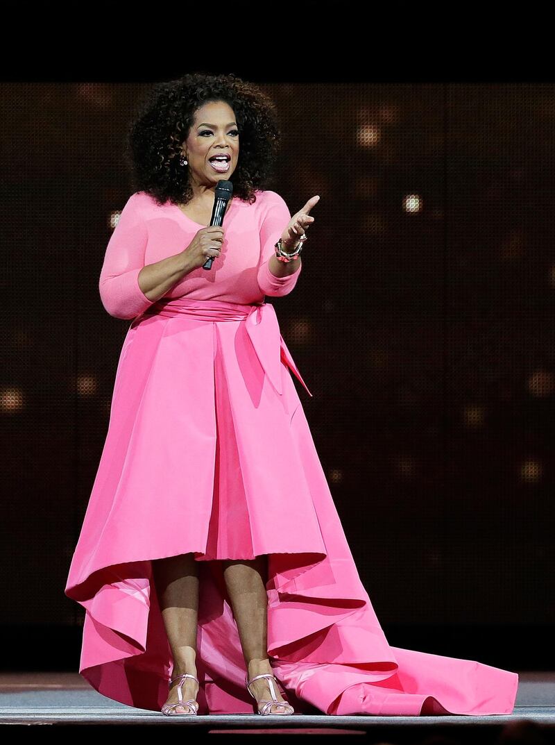 SYDNEY, AUSTRALIA - DECEMBER 12:  Oprah Winfrey on stage during her An Evening With Oprah tour on December 12, 2015 in Sydney, Australia.  (Photo by Mark Metcalfe/Getty Images)