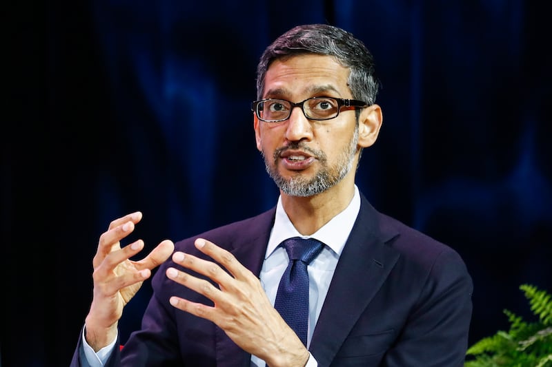 Sundar Pichai, chief executive of Alphabet. EPA