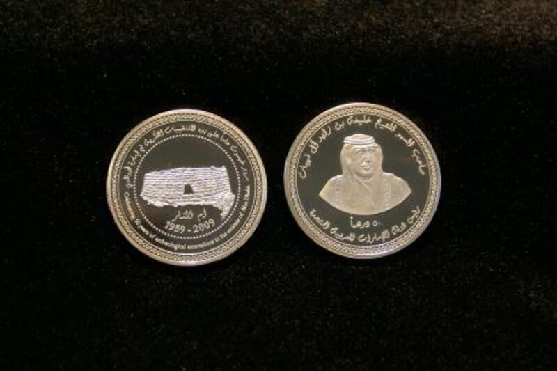 The UAE Central Bank has released a Dh50 souvenir coin to mark the 50th anniversary of archaeological excavations in Abu Dhabi.