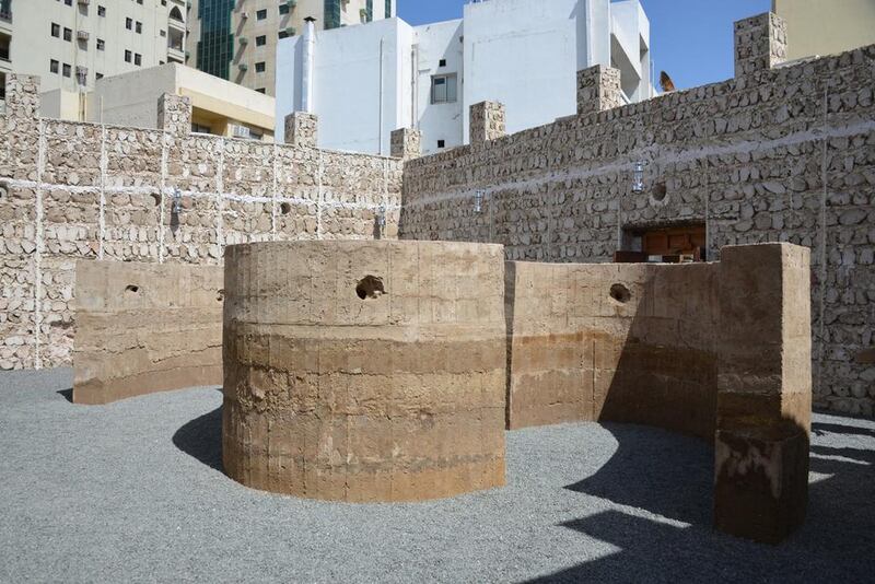 Damian Ortega, Talking Wall at Sharjah Biennial 12. Photo: Alfredo Rubio 