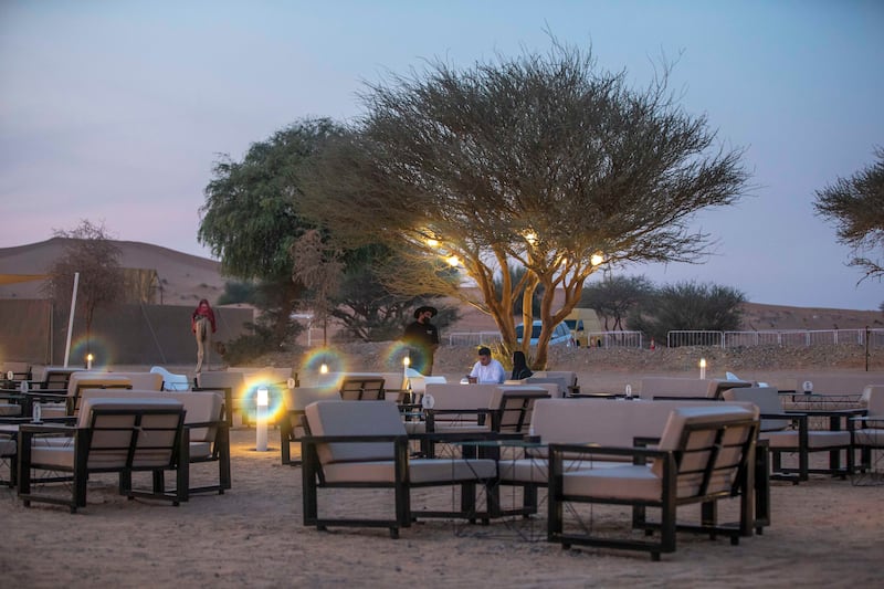 The cafe is about a 40-minute drive from Downtown Dubai.
