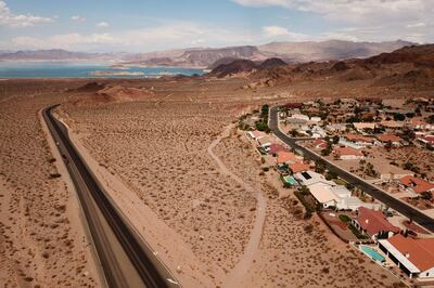 Lake Mead on the Colorado River in Boulder City, Nevada.  AFP