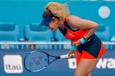 Naomi Osaka comfortably beat Alison Riske to reach the Miami Open quarter-finals. EPA
