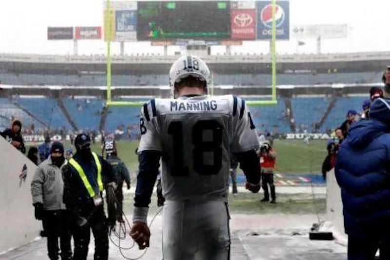 Peyton Manning turned the Colts into a successful franchise in a city crazy about motorsport. Mike Groll / AP Photo