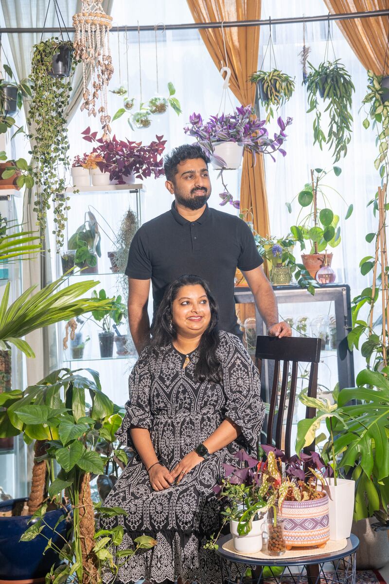 She lives in the 93-square-metre Deira apartment with her husband Jayesh Nair 