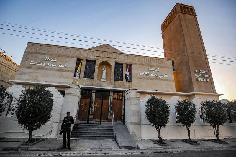 The Chaldean Catholic Church of St Joseph in Iraq's capital Baghdad. The Pope will visit the city in March. AFP