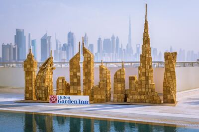 Hilton Garden Inn Dubai Waffle Skyline. Courtesy of Hilton Garden Inn
