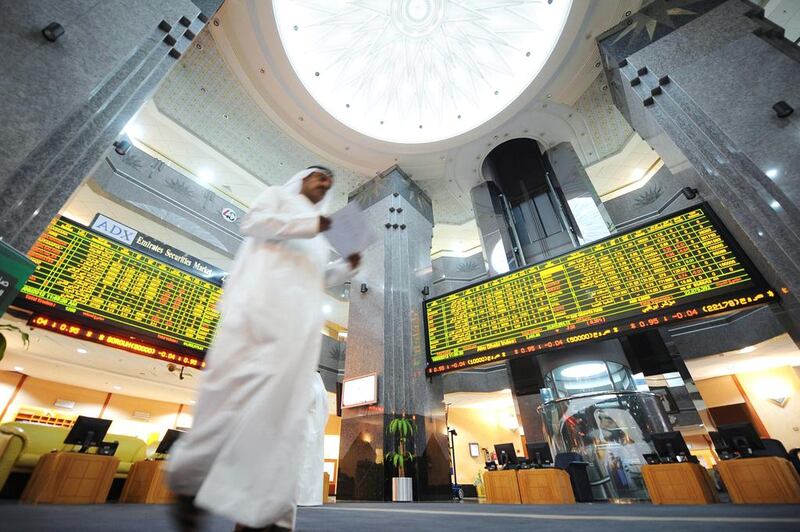 Stocks listed on the ADX General Index have risen more than 50 per cent this year. Ben Job / Reuters