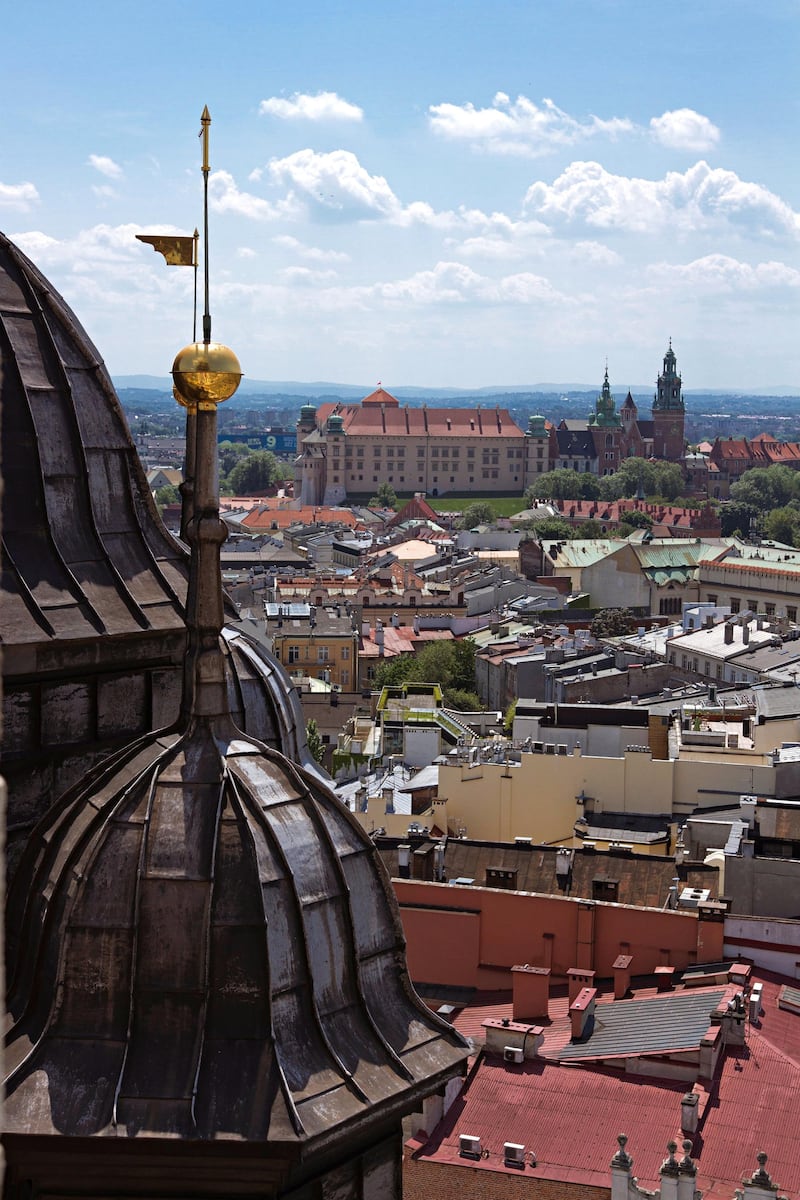 A view of the Wawel Hill from the tower of St Mary's Church. Courtesy flydubai