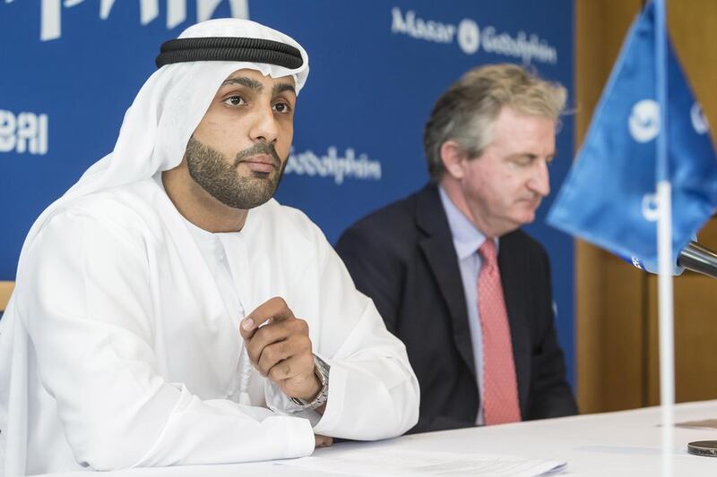 Ali Al Ali, left, and John Ferguson are optimistic about Godolphin's initiative. which is aimed at boosting the participation of Emiratis in a variety of equestrian programmes in the long-term future. Antonie Robertson / The National