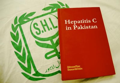 Book on Hepatitis at the Jail Road,Lahore Service's Hospital Pakistan, 11-09-08 By Matthew Tabaccos for The National