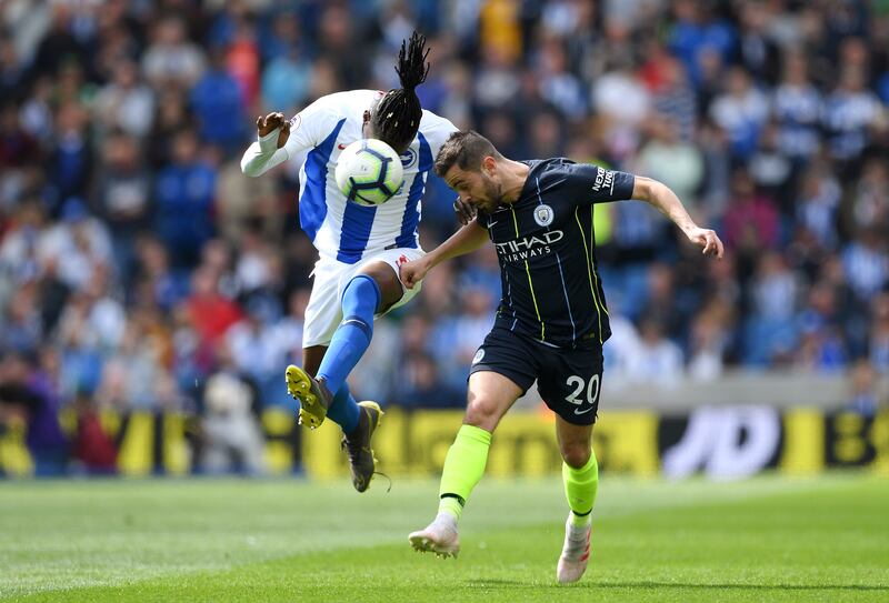 2018-19: Manchester City fell behind briefly, but then came back to hammer Brighton 4-1 and see off Liverpool again. Getty