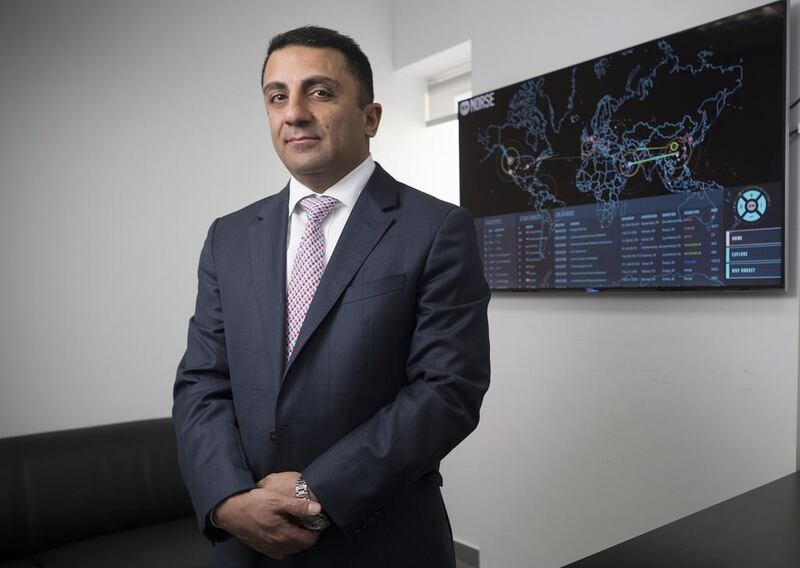 Amir Kolahzadeh, managing director of Itsec, one of region’s leaders in cyber security. Antonie Robertson / The National