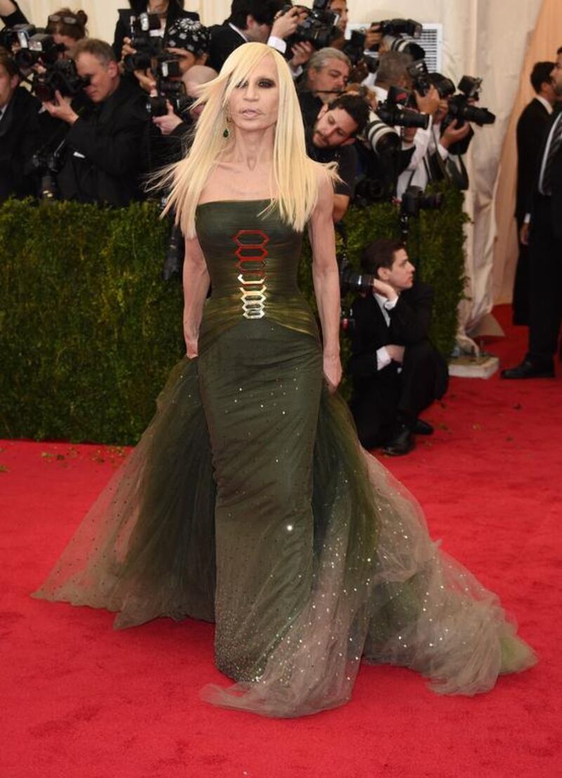 Miss: Donatella Versace. Larry Busacca / Getty Images / AFP