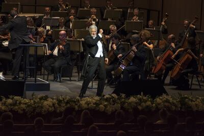 Placido Domingo raised the curtain at Dubai Opera in thrilling fashion. Photo: Dubai Opera