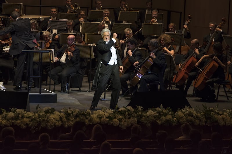 Placido Domingo was the star of the opening night ceremony at Dubai Opera. Photo: Dubai Opera
