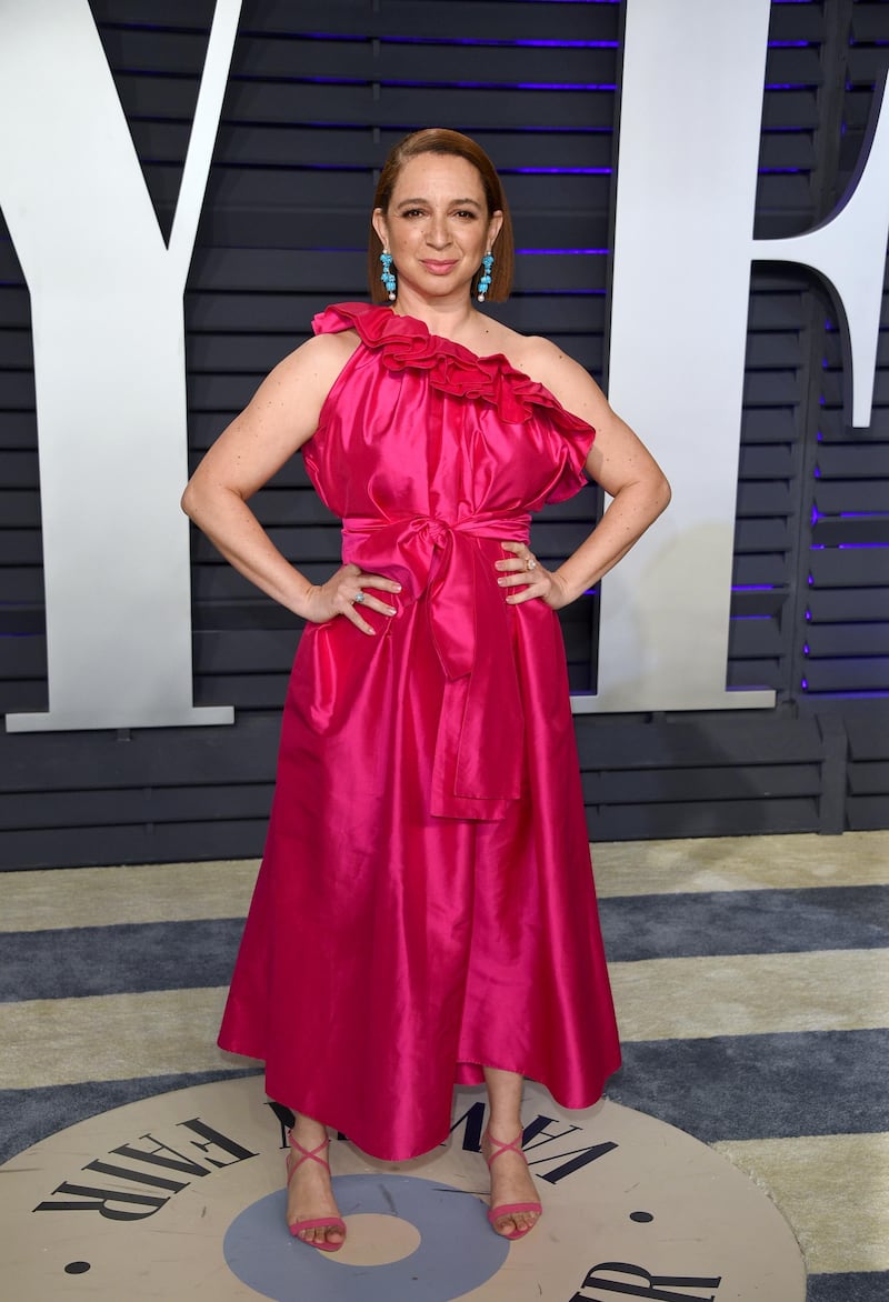 Maya Rudolph arrives at the 2019 Vanity Fair Oscar Party. AP