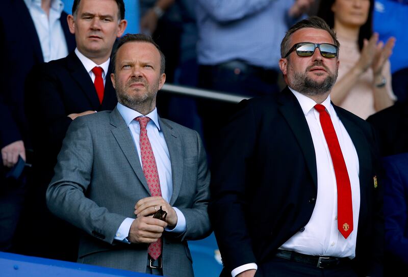 Richard Arnold, right, will succeed Ed Woodward, left, as Manchester United's chief executive. PA