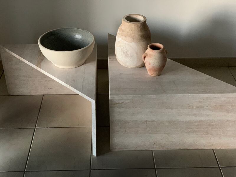 Maison Roca offers made-to-order marble and travertine pieces
