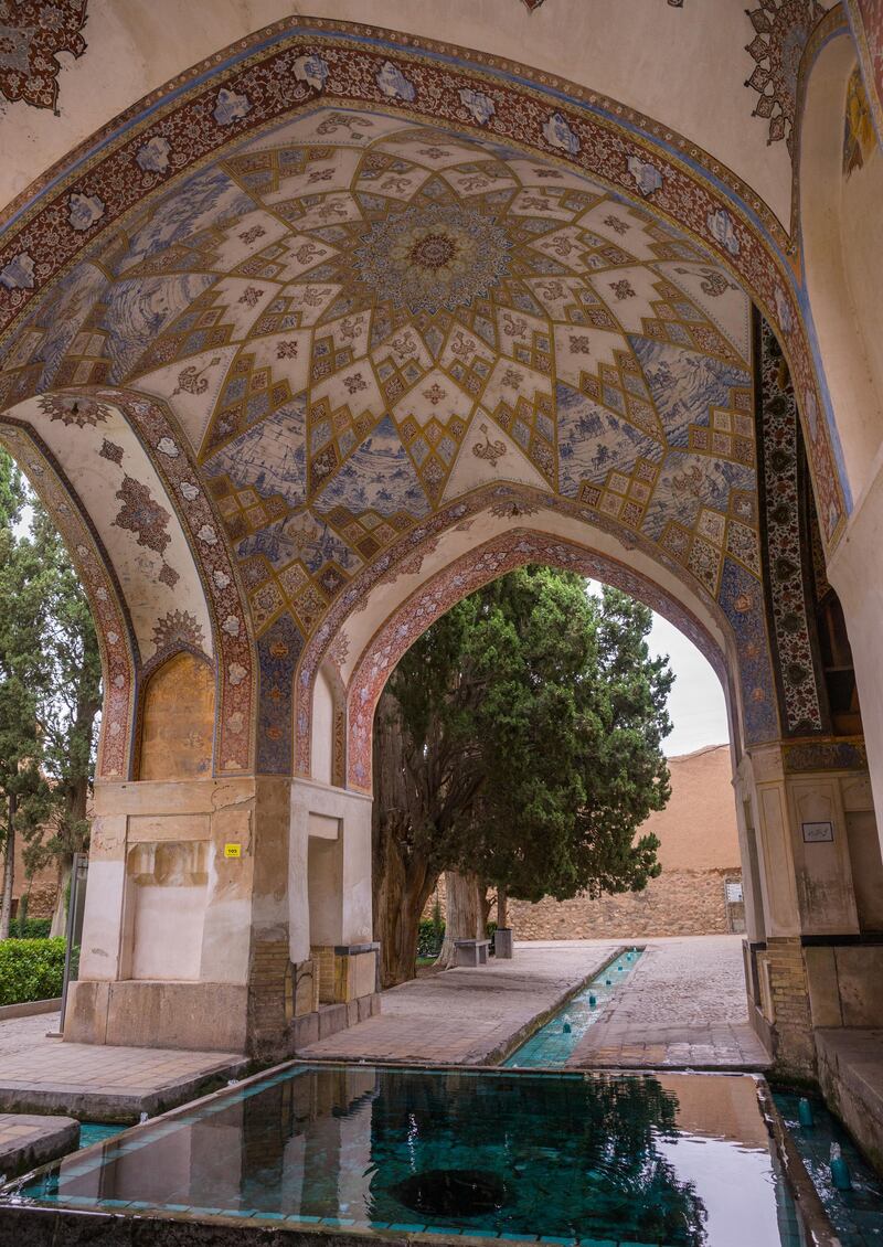 Shotor Galou-e-shah Abbasi In Fin Garden, Isfahan Province, Kashan, Iran.NO USE FRANCE