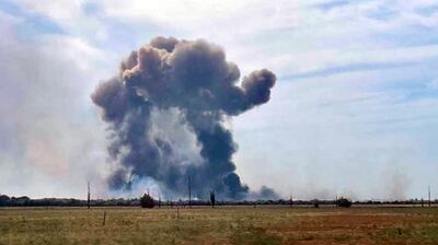 The Ukrainian air force said nine Russian warplanes were destroyed in a series of blasts at the Saky airfield, although Kyiv has not claimed responsibility for the incident. EPA