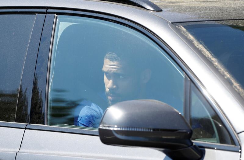 Chelsea's Ruben Loftus-Cheek leaves Cobham Training Centre on Thursday. Reuters