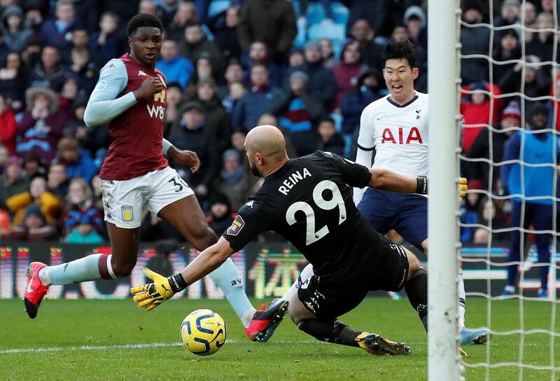 Son Heung-min slots home the winning goal. Reuters