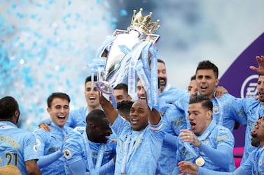 File photo dated 23-05-2021 of Manchester City's Fernandinho (centre) with the Premier League trophy. Issue date: Monday August 2, 2021.