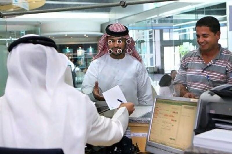 In banking and financial services, the starting salary ranges from Dh18,000 to Dh35,000 depending on the level of seniority. Paulo Vecina / The National