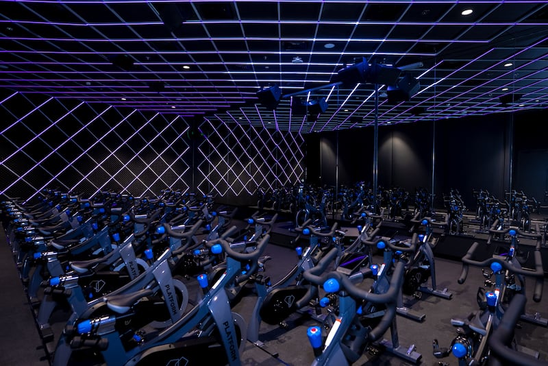 FitnGlam and Platform Studios have teamed up to open a 'super club' at Dubai Hills Mall; the cycle studio has more than 55 bikes. All photos: FitnGlam and PlatformStudios