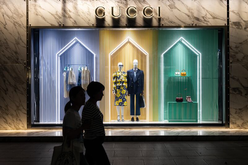 Gucci reported a nine per cent fall in sales in the third quarter of this year. Getty Images