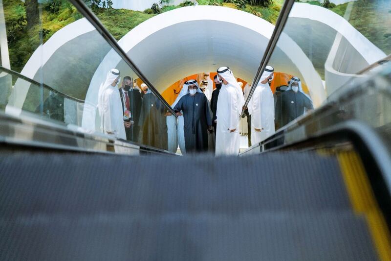 Sheikh Mohammed bin Rashid, Vice President and Prime Minister of the UAE and Ruler of Dubai, visits the Germany pavilion at Expo 2020 Dubai. All photos: Government of Dubai Media Office