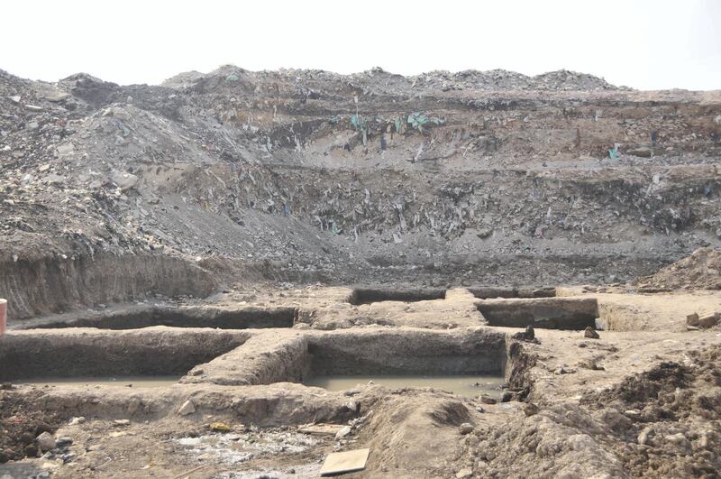 Excavating the ancient city of Heliopolis isn’t your stereotypical dig. At one archeological site, workers had to remove trash that was 13-metres deep before they could start on the dirt. Photo Courtesy of Dietrich Raue