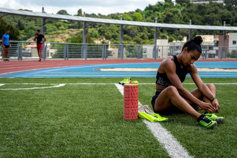 Aziza Sbaity is Lebanon's fastest woman, if she does get chosen for the Olympics, she will be the first Black-Lebanese to represent Lebanon at the games. (Matt Kynaston)