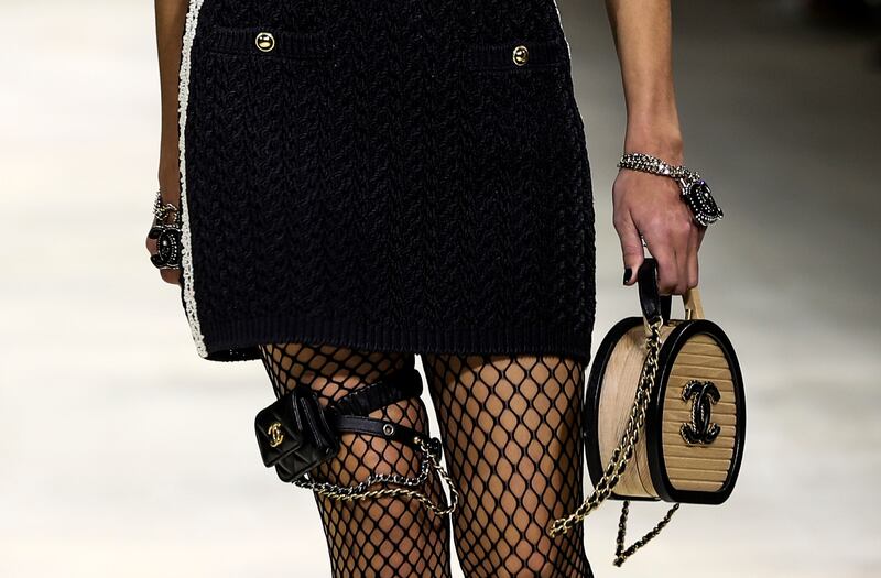 Punk details at the Chanel show