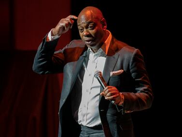 Dave Chappelle has previously played two sold-out shows in Dubai, in 2015 and 2018. AP