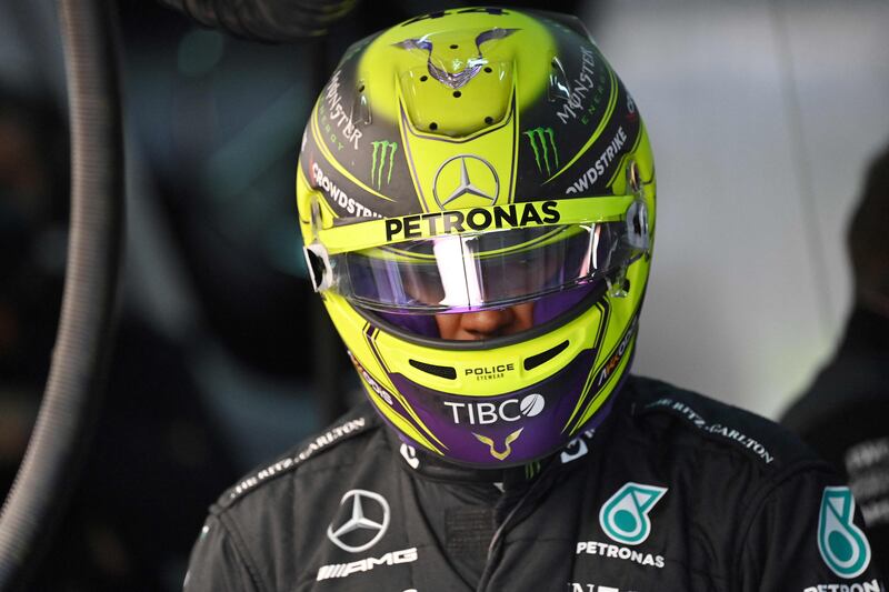 Mercedes' Lewis Hamilton endured another disappointing session. AFP