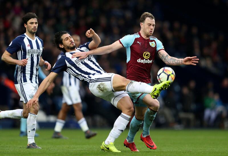Striker:  Ashley Barnes (Burnley) – Scored one of the goals of his life with a brilliant volley against West Bromwich Albion as Burnley got a third straight win. David Davies / AP Photo