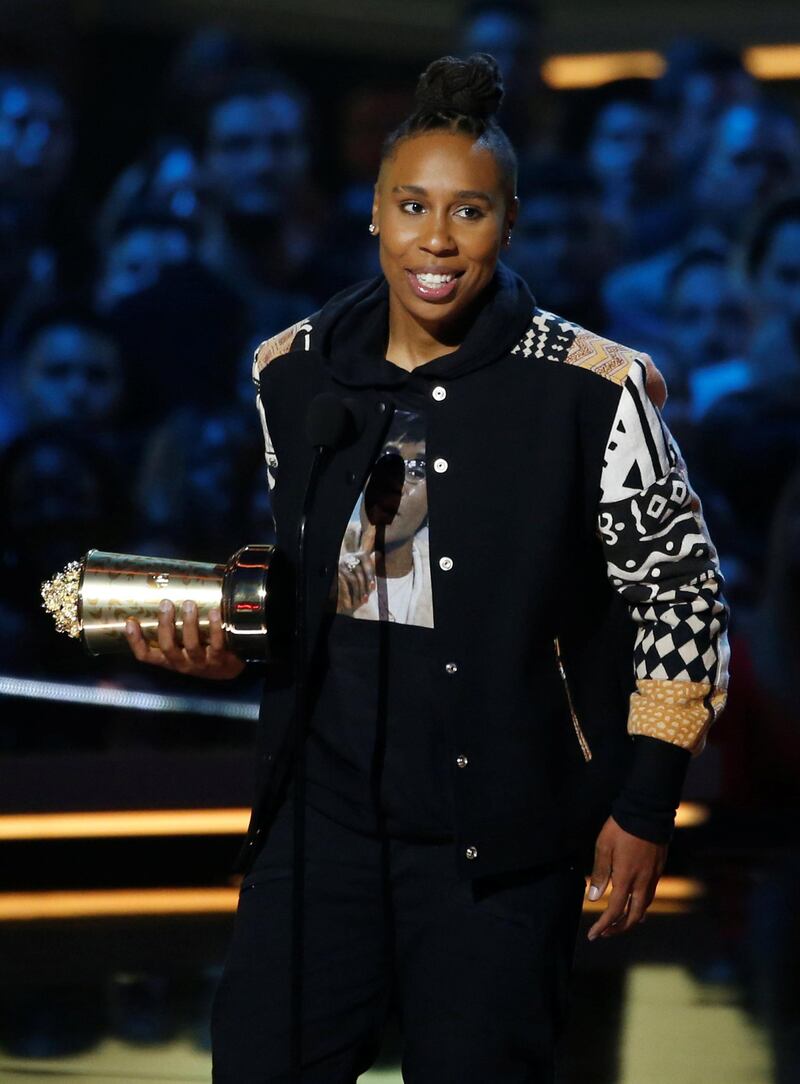 Lena Waithe accepts the Trailblazer Award Reuters