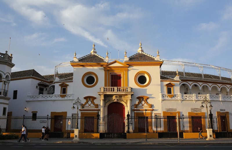 Maestranza bullring, closed during the coronavirus lockdown measures in Seville, Spain. Getty Images