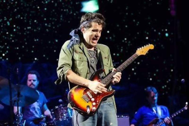 John Mayer performs at Tinley Park in Chicago, Illinois, earlier this month. Daniel Boczarski / Getty Images / AFP