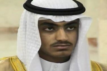 A screen grab from an undated handout video from the Central Intelligence Agency shows Hamza bin Laden, the son of late Al Qaeda leader Osama bin Laden. EPA